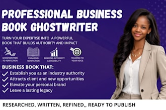be your business book ghostwriter, nonfiction writer, and ebook writer
