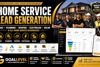 generate hvac, plumbing, roofing, electrician, solar and home service leads