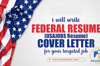 write a compliant usajobs federal resume for gs level and veteran positions