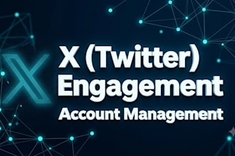 professionally manage your x twitter accounts and coordinate engagement