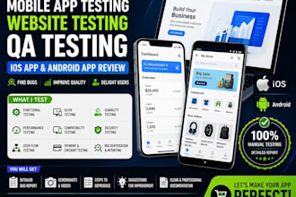 mobile app testing website testing QA testing ios app and android app review