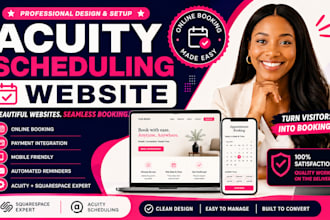 design and set up your acuity scheduling website