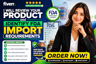 review your product and identify fda import requirements