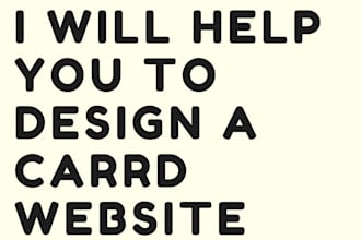 design carrd website and carrd portfolio