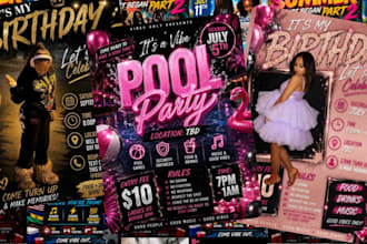 design an eye catching party flyer