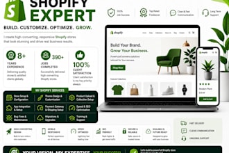 redesign shopify store, revamp shopify website or shopify dropshipping store
