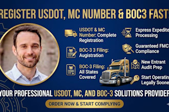 register usdot, mc number, and boc3 fmcsa ucr filings compliance fast