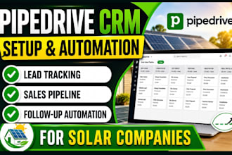 setup pipedrive CRM for solar business and companies