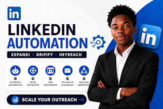 setup linkedin automation with expandi, dripify and heyreach