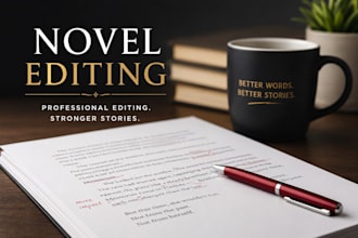 developmental edit your fiction novel with detailed feedback