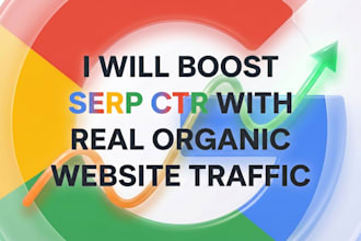 boost serp CTR with real organic website traffic