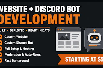 build a custom website and discord bot for your community