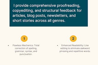 edit or proofread your blog post, article, or short story