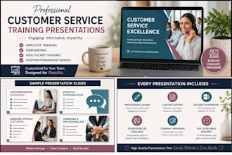create a professional customer service training presentation for your business