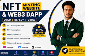 build professional nft minting website with thirdweb, moralis and web3 dapps