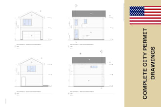 do complete city permit blueprints drawings