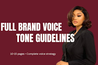 build comprehensive brand voice and tone guidelines for your brand