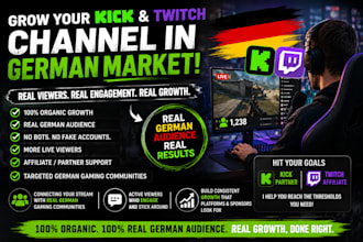 organic german kick promotion kick followers kick affiliate live viewers twitch