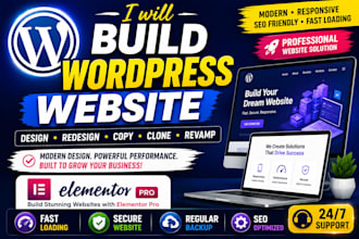 build wordpress website redesign copy clone wordpress website revamp wordpress