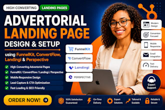 create advertorial landing page using funnelkit convertflow landingi perspective