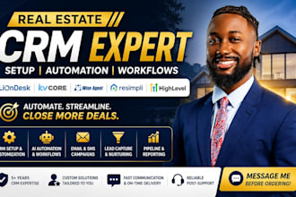 setup real estate crm liondesk kvcore wise agent ai automation resimpli workflow
