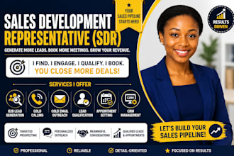 be your sales development representative and appointment setter