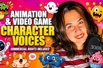 voice act your fantasy youtube video cartoon video game character voice acting