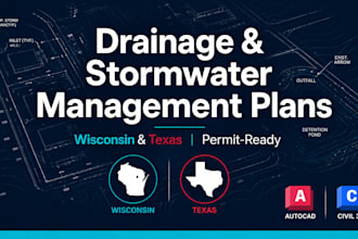 design drainage, erosion and stormwater management plan for wisconsin and texas