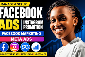 manage and setup facebook ads instagram promotion fb marketing meta ads