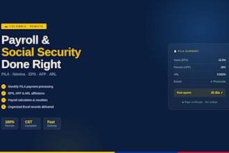 manage colombian payroll and social security payments