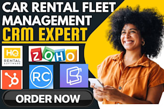 car rental CRM booking automation fleet management hubspot zoho rent centric