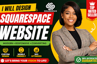 design or redesign your professional squarespace website