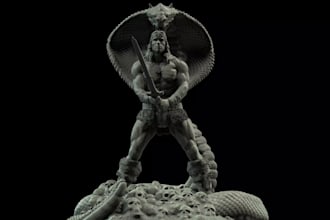 reference to statue 3dprint,human figure,40k warhammer,resin,warrior sculpt,nsfw