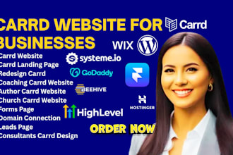 create coaching carrd website landing page authors  brands carrd website landing
