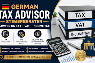 be your german tax advisor, steuerberater lawyer on tax, vat, income tax