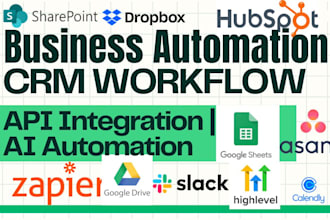 google sheets drive hubspot ghl zapier sharepoint calendly asana slack dropbox