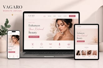 design vagaro website spa website beauty website hairsalon website with booking