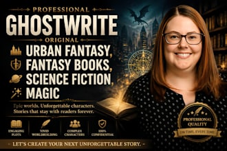 ghostwrite original urban fantasy, fantasy books, science fiction, magic