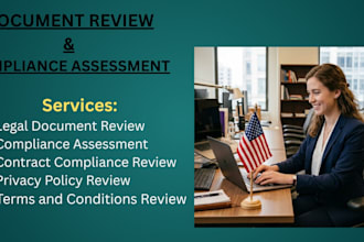 review contracts and assess legal compliance