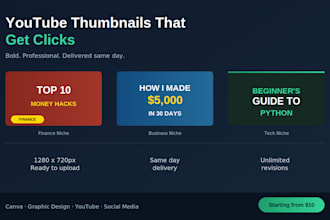 design a scroll stopping youtube thumbnail that boost your click through rate