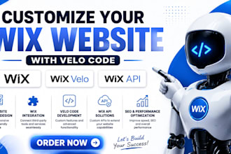 build, redesign and customize your wix website with velo code