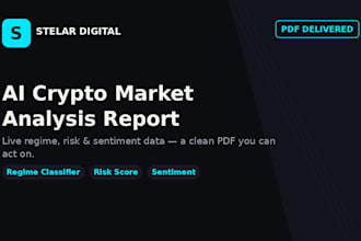 create an ai crypto market analysis report