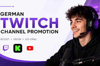 do german twitch channel promotion boost viral kick youtube livestream marketing