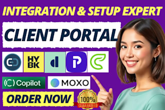 setup client portal crm suitedash copilot honeybook dubsado plutio clinked moxo