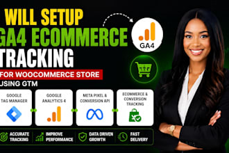 google analytic 4 ga4 ecommerce tracking ads conversion tracking GTM tag manager