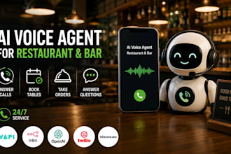 develop ai voice ordering system for restaurants cafes and bars using n8n vapi