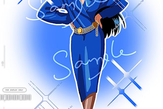 create retro costume design for your character