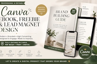 canva freebie ebook canva ebook mockup pdf lead magnet design canva book