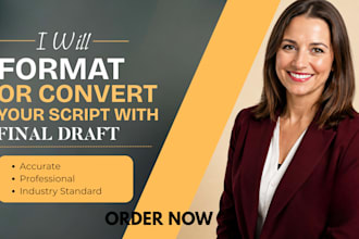 format or convert your script to final draft