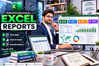 create advanced excel pivot tables, reports and rummaries